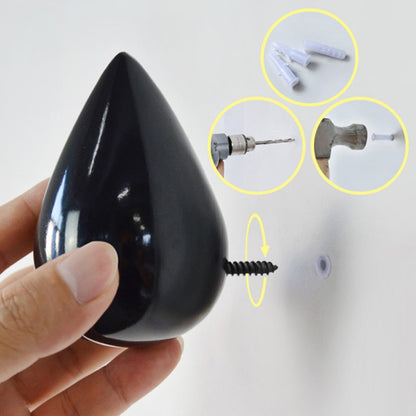 Creative หยดน้ำ Wall Hooks ตกแต่งบ้านเรซิ่นภาพจิตรกรรมฝาผนัง 3D Coat Hook ตะขอเดี่ยวแขวนผนัง, Big Size, Small Size