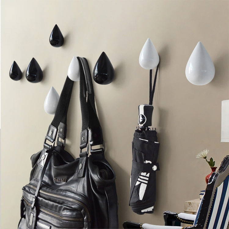 Creative หยดน้ำ Wall Hooks ตกแต่งบ้านเรซิ่นภาพจิตรกรรมฝาผนัง 3D Coat Hook ตะขอเดี่ยวแขวนผนัง, Big Size, Small Size