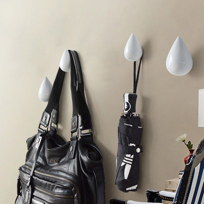 Creative หยดน้ำ Wall Hooks ตกแต่งบ้านเรซิ่นภาพจิตรกรรมฝาผนัง 3D Coat Hook ตะขอเดี่ยวแขวนผนัง, Big Size, Small Size