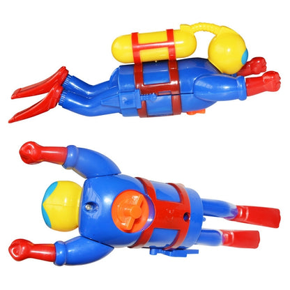 จำลองนักดำน้ำ Clockwork ของเล่นเด็กว่ายน้ำของเล่นอาบน้ำ, Clockwork Toy