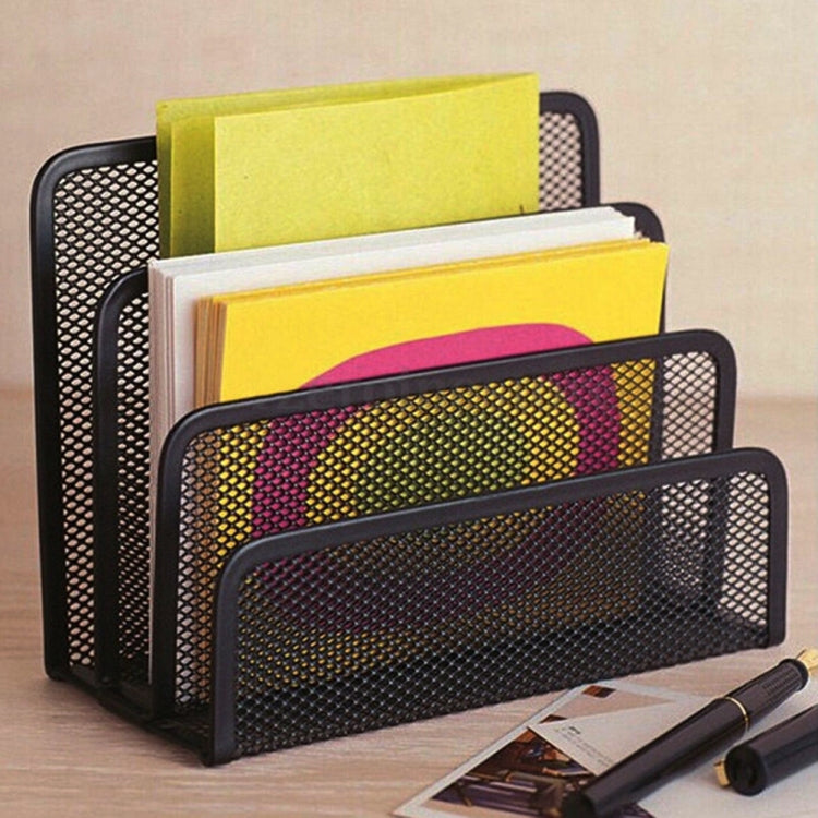 ตาข่ายเครื่องคัดแยกจดหมายถาดเอกสารจดหมายโต๊ะดำชั้นเก็บไฟล์สำนักงาน, Mesh Letter Sorter