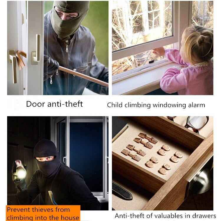 ครัวเรือนประตูและหน้าต่าง Anti-Theft ALARM รีโมทคอนโทรลไร้สายประตูแม่เหล็ก ALARM