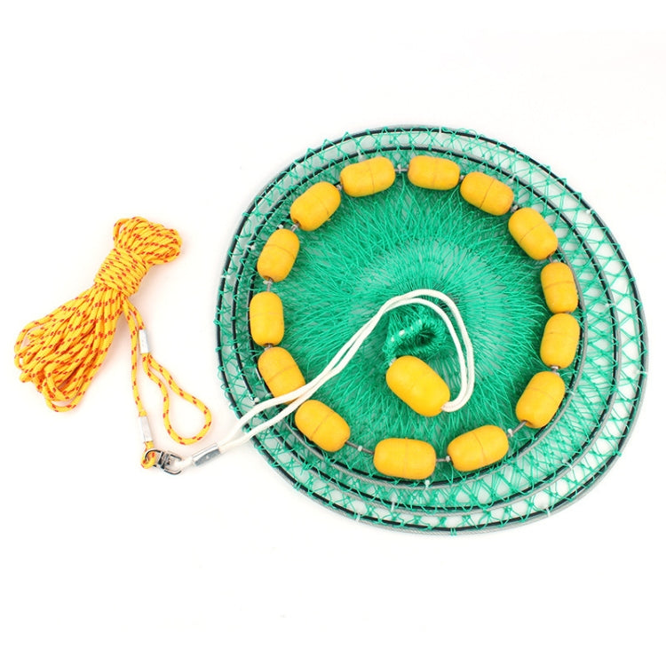 ทุ่นลอยน้ำกลางแจ้ง Fishnet 3 วงกลมพับกรงปลาแบบพกพา Multi-Float Sea Fishing Net, Buoyancy Fishnet