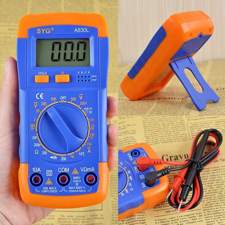 A830L Protection Luminous Multi-Purpose Capacitance Meter มัลติมิเตอร์แบบดิจิตอล