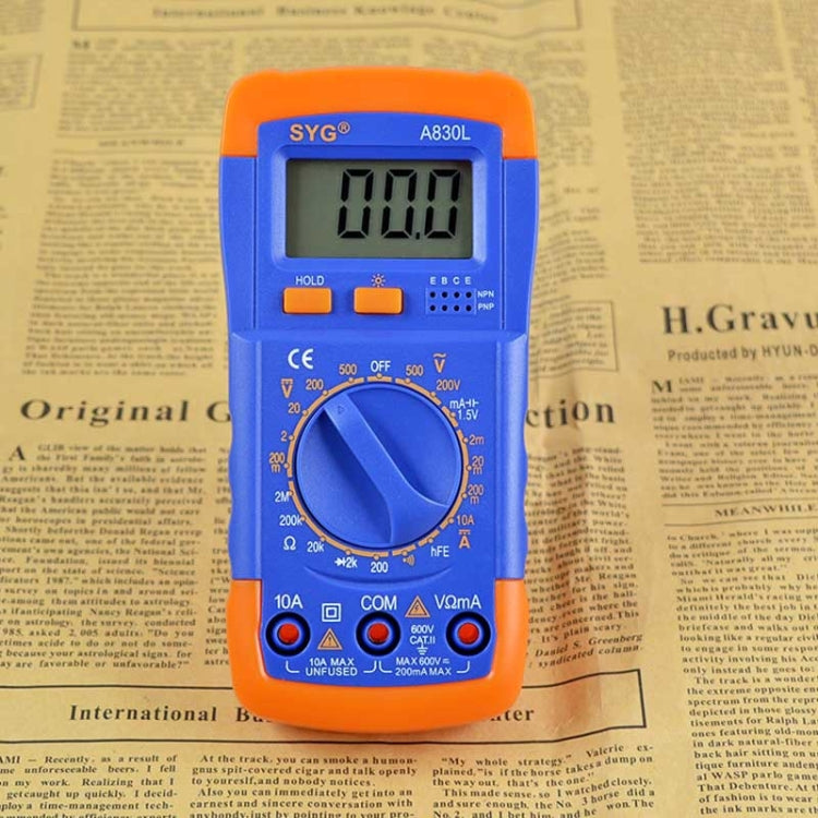 A830L Protection Luminous Multi-Purpose Capacitance Meter มัลติมิเตอร์แบบดิจิตอล