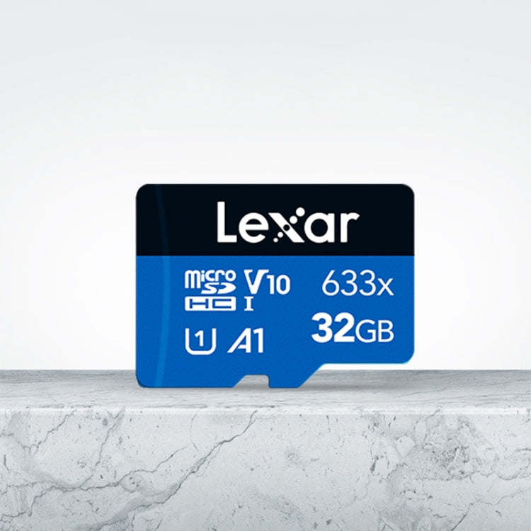 Lexar 633x32GB หน่วยความจำโทรศัพท์มือถือความเร็วสูง TF Card การ์ดหน่วยความจำเครื่องบันทึกการขับขี่, 32GB
