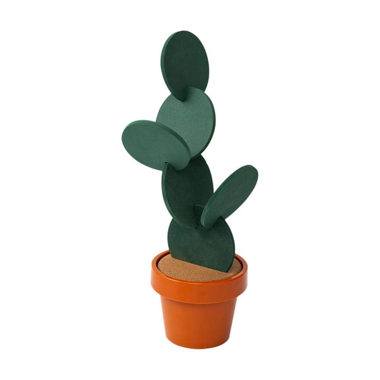 ความแปลกใหม่ DIY Cactus Coaster Anti-Skid ฉนวนกันความร้อนชา Pad Home Storage Desktop Multi-ฟังก์ชั่นตกแต่ง, Cactus Coaster