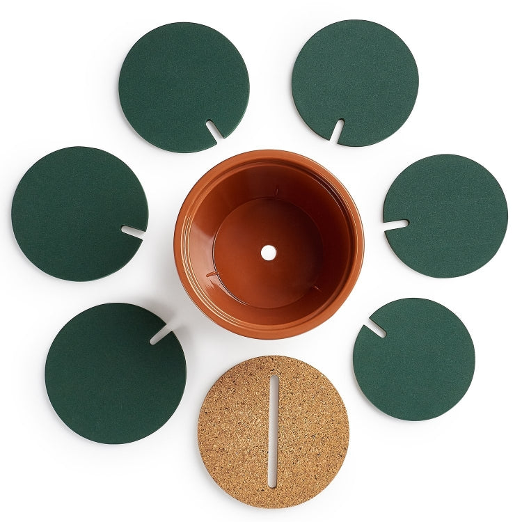 ความแปลกใหม่ DIY Cactus Coaster Anti-Skid ฉนวนกันความร้อนชา Pad Home Storage Desktop Multi-ฟังก์ชั่นตกแต่ง, Cactus Coaster