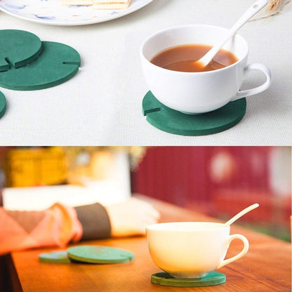 ความแปลกใหม่ DIY Cactus Coaster Anti-Skid ฉนวนกันความร้อนชา Pad Home Storage Desktop Multi-ฟังก์ชั่นตกแต่ง, Cactus Coaster