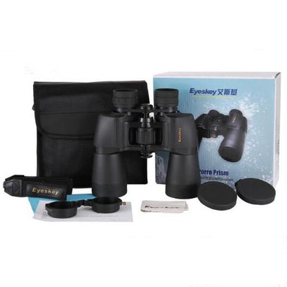 Eyeskey 10X50 กล้องโทรทรรศน์ HD ความละเอียดสูง Low-light Night Vision แว่นตาคอนเสิร์ตกล้องส่องทางไกล, 10X50 Binoculars