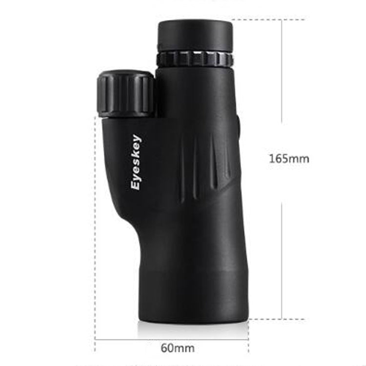 Eyeskey 10X50 กล้องโทรทรรศน์ที่วัดได้ขนาดใหญ่กำลังขยายสูง HD Low Light Night Vision กล้องส่องทางไกลตาข้างเดียวกันน้ำ, 10X50 Monocular