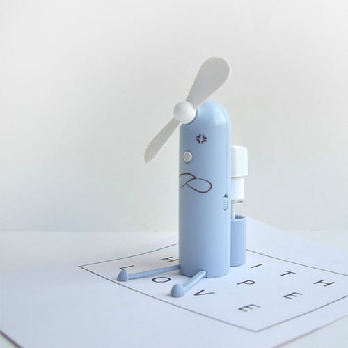 Creative ที่วางโทรศัพท์มือถือการ์ตูนสเปรย์พัดลมมินิพัดลม USB แบบพกพา
