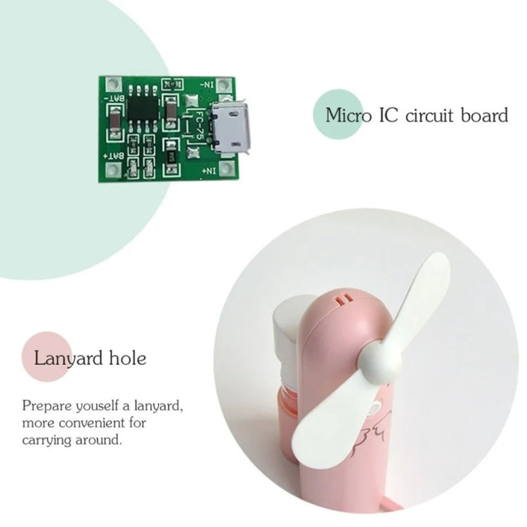 Creative ที่วางโทรศัพท์มือถือการ์ตูนสเปรย์พัดลมมินิพัดลม USB แบบพกพา