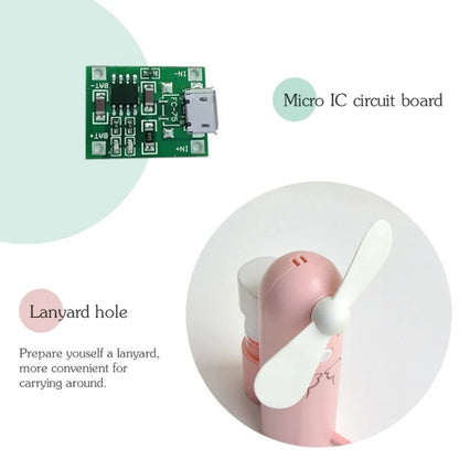 Creative ที่วางโทรศัพท์มือถือการ์ตูนสเปรย์พัดลมมินิพัดลม USB แบบพกพา