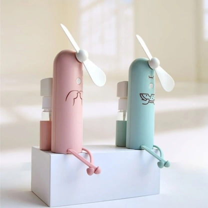 Creative ที่วางโทรศัพท์มือถือการ์ตูนสเปรย์พัดลมมินิพัดลม USB แบบพกพา
