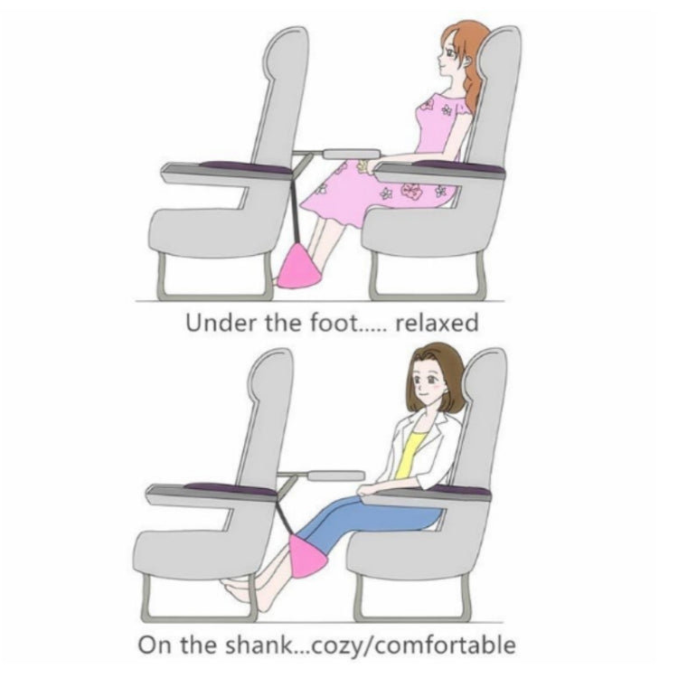 Foot Hammock Foot Pad สำหรับการเดินทางด้วยเครื่องบินระยะไกล, One-Size