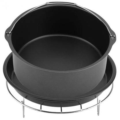 5 in 1 Fryer Accessory Set ชุดเครื่องทอดอากาศมัลติฟังก์ชั่น Grill Pizza Pan, 5 in 1 Set