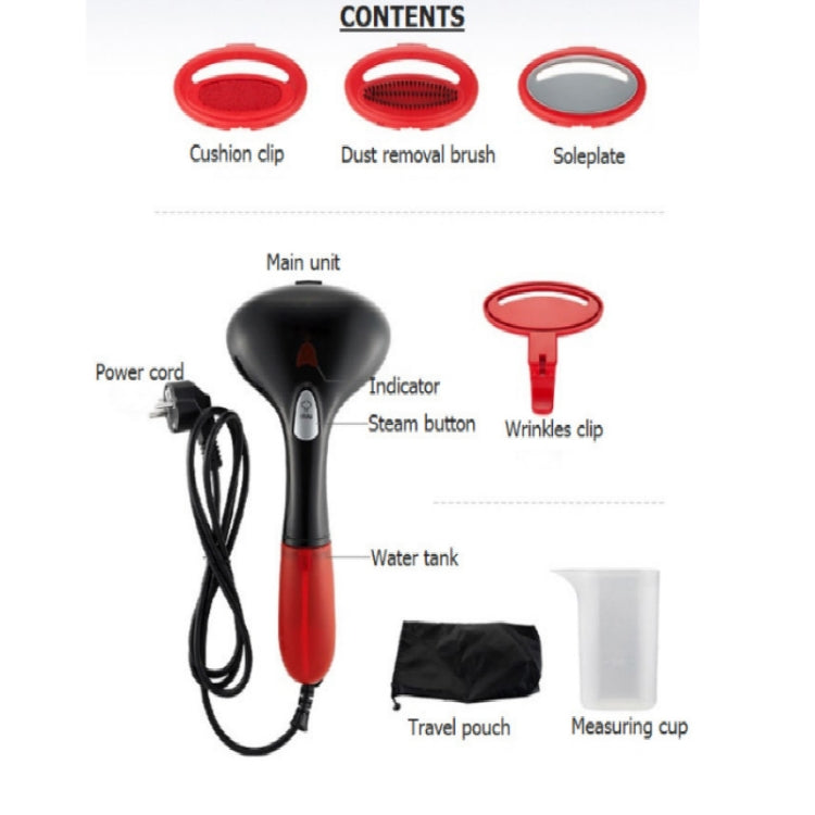 1500W แบบพกพามือถือเครื่องใช้ในครัวเรือนเตารีดไอน้ำ Steamer Steamer, 110V US  Plug, 230V UK Plug