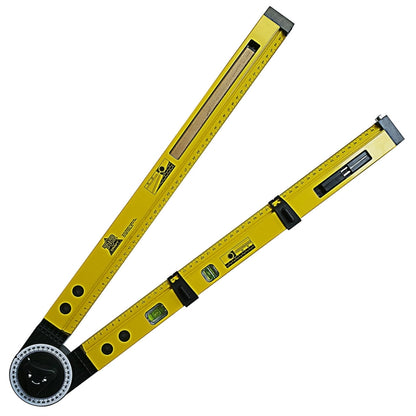 0-270 องศา Multi-Function Line Gauge งานไม้ Scriber เข็มทิศวัดความลาดชันมุมเมตร, 0-270 Degrees Meter