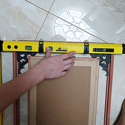 0-270 องศา Multi-Function Line Gauge งานไม้ Scriber เข็มทิศวัดความลาดชันมุมเมตร, 0-270 Degrees Meter