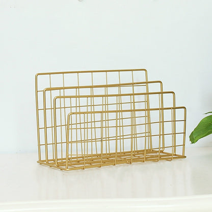 Wrought Iron Desktop Storage Rack ชั้นวางนิตยสาร