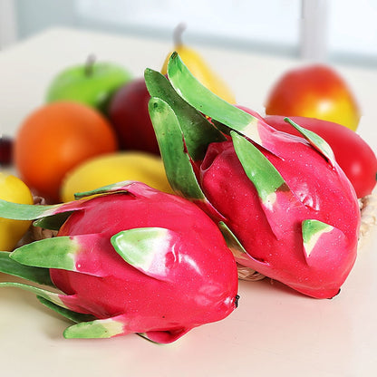 จำลองผลไม้ผลไม้มังกรเครื่องประดับการถ่ายภาพ Props บ้านตกแต่งหน้าต่าง, Dragon Fruit