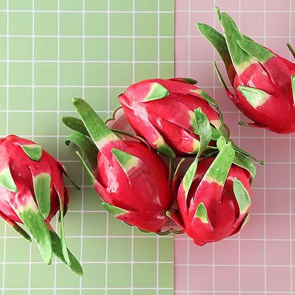 จำลองผลไม้ผลไม้มังกรเครื่องประดับการถ่ายภาพ Props บ้านตกแต่งหน้าต่าง, Dragon Fruit