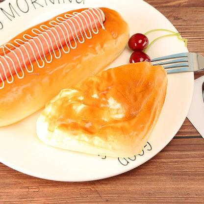 จำลอง PU Bread Model การถ่ายภาพ Props วิศวกรรมบ้านเบเกอรี่หน้าต่างจอแสดงผล, Bread