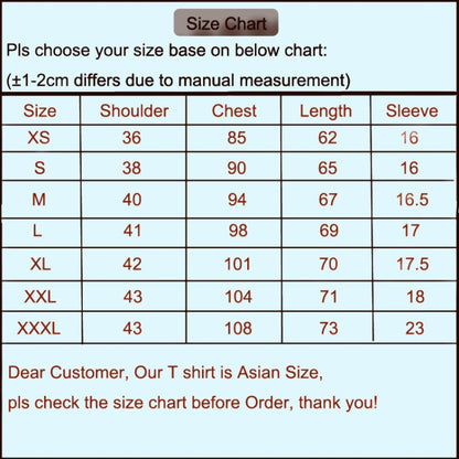 เสื้อผ้าเสื้อยืดแขนสั้นพิมพ์ลายสำหรับผู้ชาย, XS, S, M, L, XL, XXL, XXXL