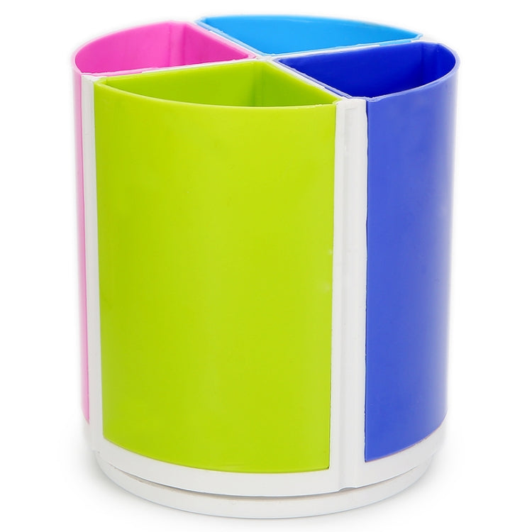 มัลติฟังก์ชั่นที่มีสีสันที่ถอดออกได้โรตารีเครื่องเขียนสำนักงานรอบผู้ถือปากกา, Round Pen Holder