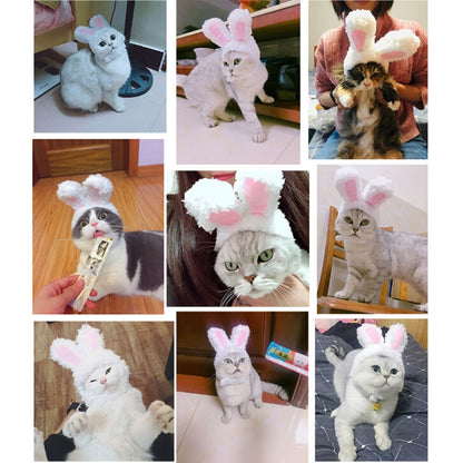 หมวกสัตว์เลี้ยงหูกระต่ายน่ารักแมวสัตว์เลี้ยง, Lovely Rabbit Ear Headgear