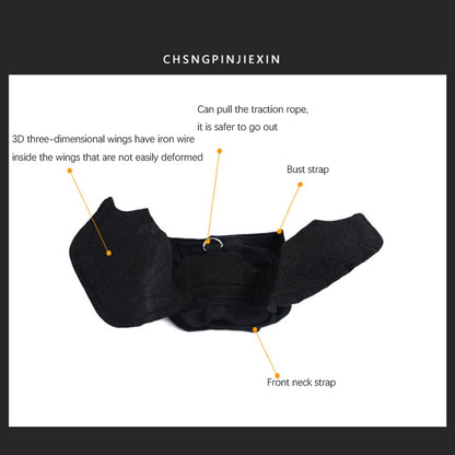 Creative Cat สุนัข ฮาโลวีนค้างคาวปีกตลก Props เสื้อผ้าสัตว์เลี้ยง, L