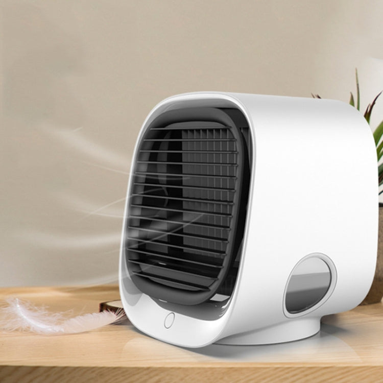 มินิมัลติฟังก์ชั่นความชื้นพัดลมอโรมาแบบพกพา Office Home Desktop Air Conditioner พัดลม