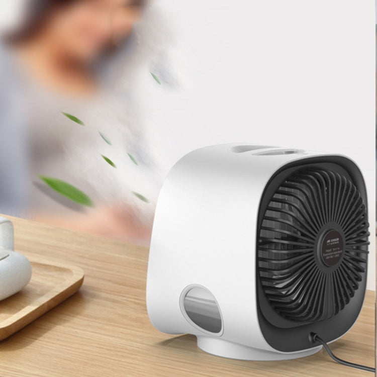 มินิมัลติฟังก์ชั่นความชื้นพัดลมอโรมาแบบพกพา Office Home Desktop Air Conditioner พัดลม