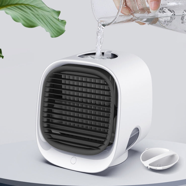 มินิมัลติฟังก์ชั่นความชื้นพัดลมอโรมาแบบพกพา Office Home Desktop Air Conditioner พัดลม