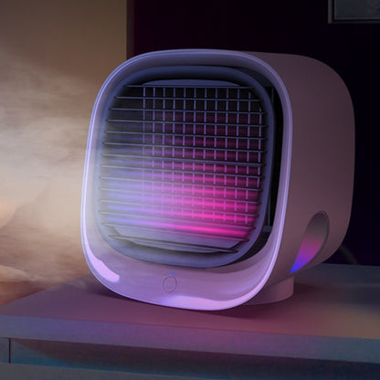 มินิมัลติฟังก์ชั่นความชื้นพัดลมอโรมาแบบพกพา Office Home Desktop Air Conditioner พัดลม