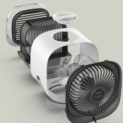 มินิมัลติฟังก์ชั่นความชื้นพัดลมอโรมาแบบพกพา Office Home Desktop Air Conditioner พัดลม