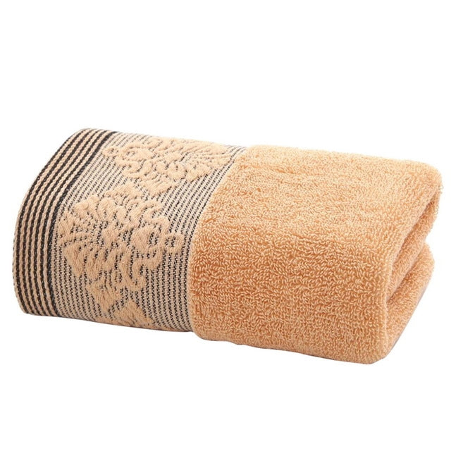 ผ้าขนหนูดูดซับ ผ้าขนหนูหน้า ห้องน้ำ ผ้านุ่มหนา เช็ดผ้า, 35x75cm