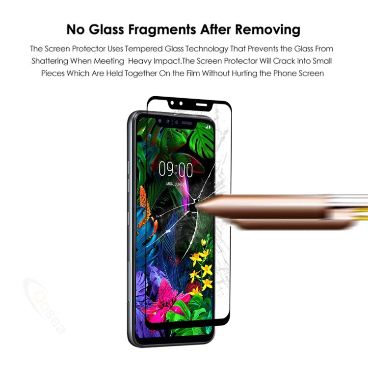 Ultra-thin Clear 9H 2.5D ฟิล์มกระจกนิรภัยแบบเต็มหน้าจอป้องกันการระเบิดสำหรับ LG G8S ThinQ, For LG G8S ThinQ