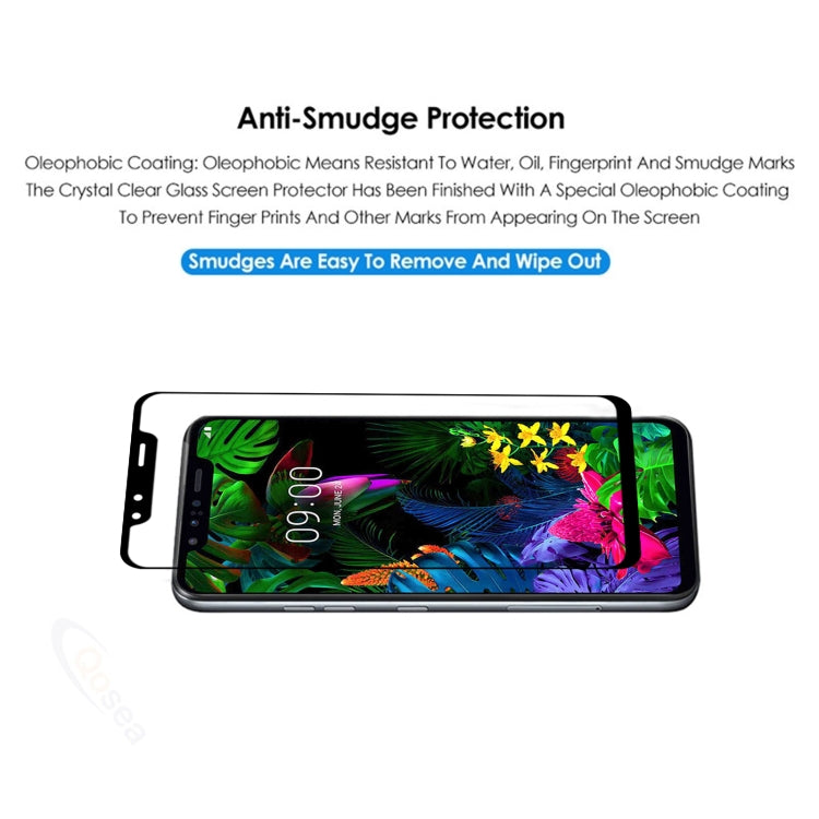 Ultra-thin Clear 9H 2.5D ฟิล์มกระจกนิรภัยแบบเต็มหน้าจอป้องกันการระเบิดสำหรับ LG G8S ThinQ, For LG G8S ThinQ