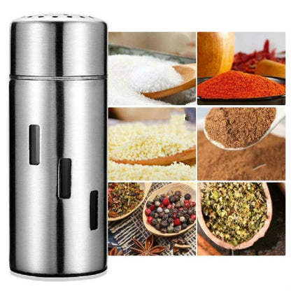 สแตนเลสขวดซอสขวดพริกขวดเครื่องปรุงรสบาร์บีคิวกล่องปรุงรสโถชุด, Small Hole, Large Hole, Mesh  Hole