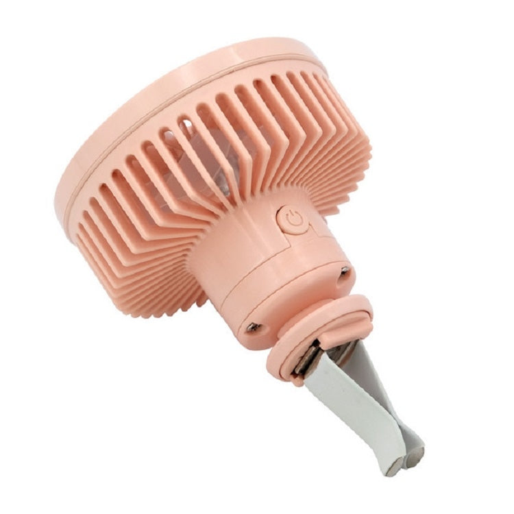 พัดลมระบายอากาศในรถยนต์อินเทอร์เฟซ USB มัลติฟังก์ชั่นโคมไฟ LED ขนาดเล็กพัดลมติดรถยนต์