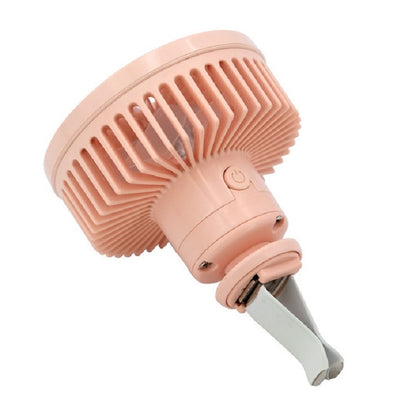 พัดลมระบายอากาศในรถยนต์อินเทอร์เฟซ USB มัลติฟังก์ชั่นโคมไฟ LED ขนาดเล็กพัดลมติดรถยนต์