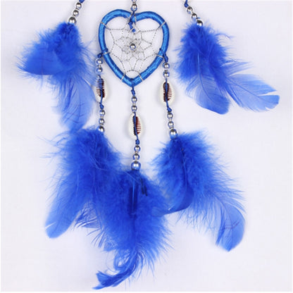 2 ชิ้นจี้ Dreamcatcher ขึ้นและลงแหวนคู่พีชหัวใจฝันจับ