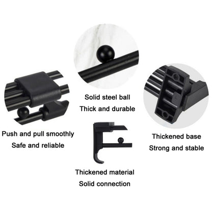 ตู้เสื้อผ้าฮาร์ดแวร์ราวแขวนผ้าแบบกดดึงราวแขวนผ้า, Y02 Extendable 12 inches, Y02 Extendable 14 inches, Y02 Extendable 16 inches, Y01 Iron Head 10 inches, Y01 Iron Head 12 inches, Y01 Iron Head 14 inches, Y01 Iron Head 16 inches, Y01B Plastic Head 10 inc...