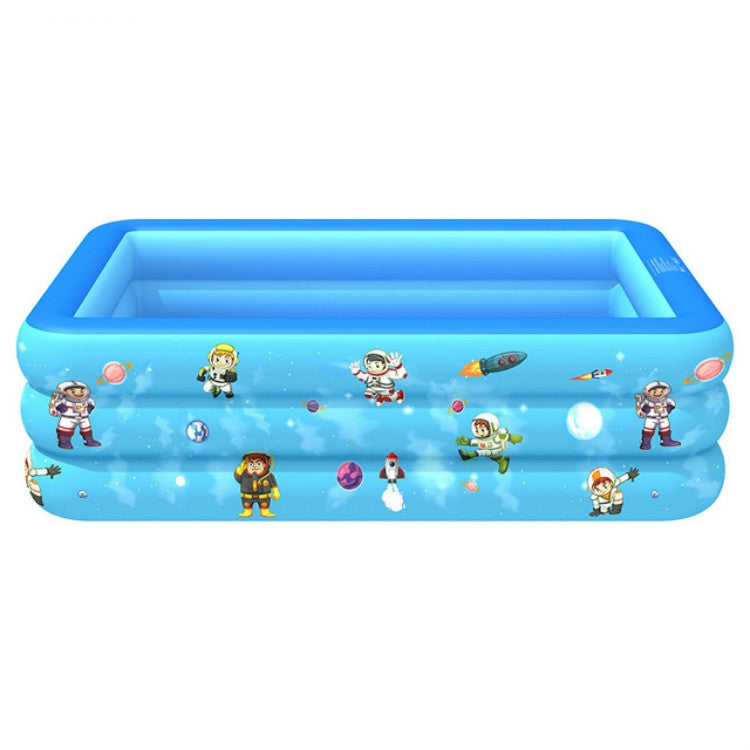 รูปแบบการบินและอวกาศในร่มและกลางแจ้งของใช้ในครัวเรือน Baby Square Inflatable Swimming Pool, 120 x 85 x 35cm