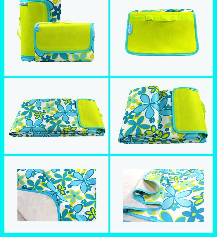 600D ผ้า Oxford เสื่อปิกนิกกลางแจ้งผ้าปิกนิกเสื่อกันน้ำฤดูใบไม้ผลิ Travel Beach Mat, 150*120, 150*180 PE Red Grid