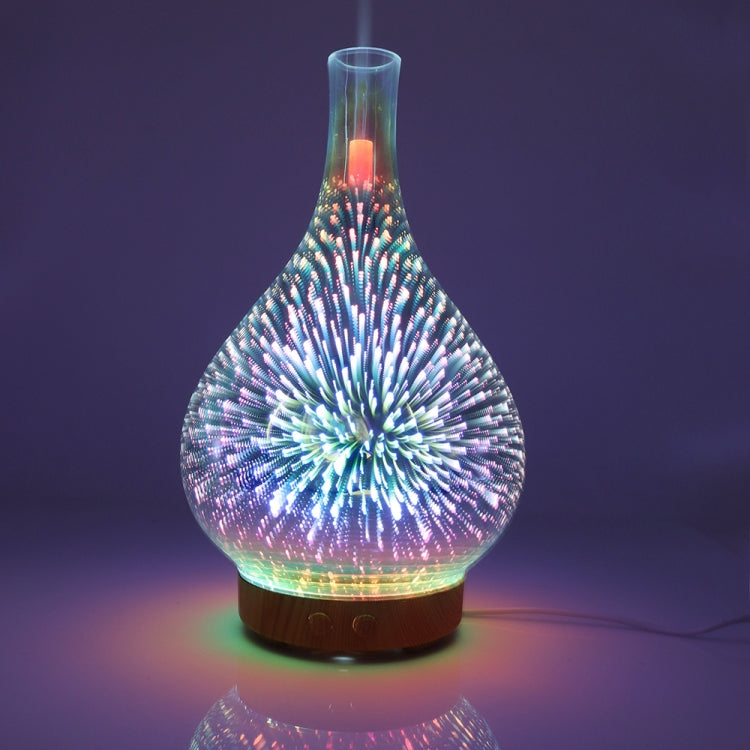 STB-XB10 ดอกไม้ไฟ 3D 7 สี LED Night Light Air Humidifier Aroma Essential Oil Diffuser Mist Maker, US Plug, EU Plug, UK Plug, AU Plug