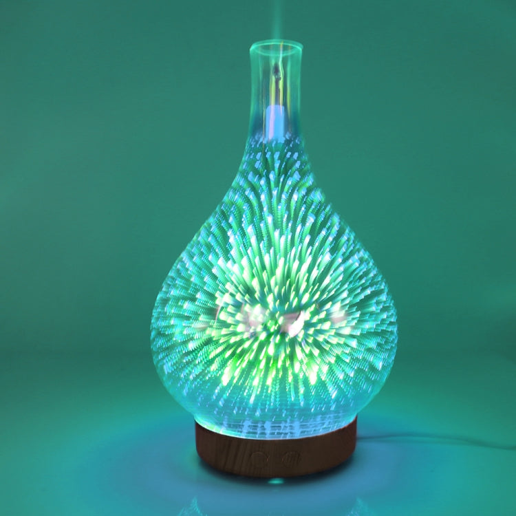STB-XB10 ดอกไม้ไฟ 3D 7 สี LED Night Light Air Humidifier Aroma Essential Oil Diffuser Mist Maker, US Plug, EU Plug, UK Plug, AU Plug