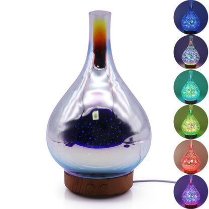 STB-XB10 ดอกไม้ไฟ 3D 7 สี LED Night Light Air Humidifier Aroma Essential Oil Diffuser Mist Maker, US Plug, EU Plug, UK Plug, AU Plug